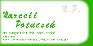 marcell potucsek business card